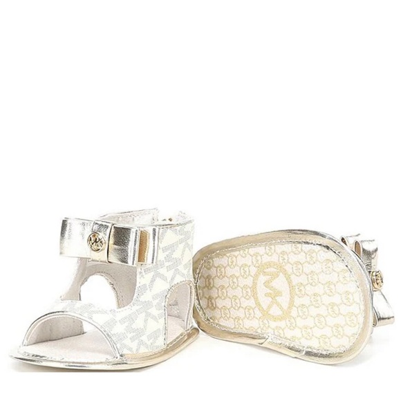 MICHAEL Michael Kors Girls' Baby Tilly Dahnia Sandal Crib Shoes - Picture 1 of 3